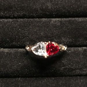**SOLD** Sterling Silver Hearts Ring